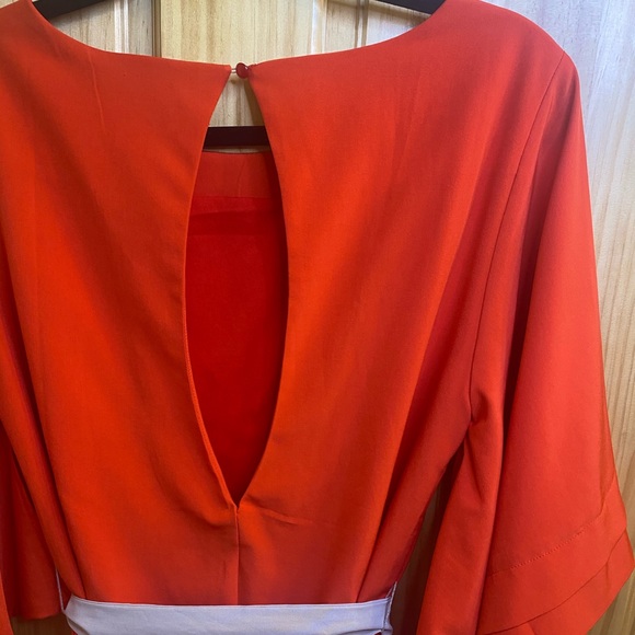 ARK & CO. Blood Orange Mod Style Dress Size Medium - Picture 7 of 8